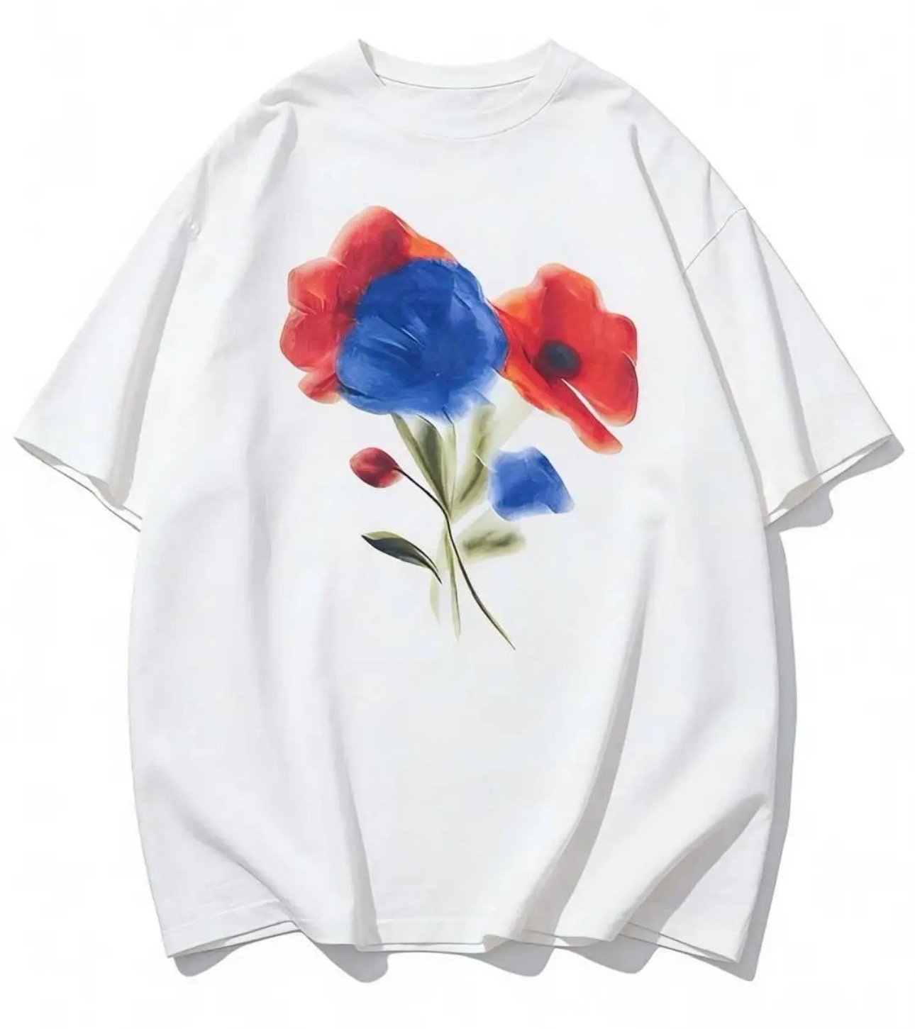 Screenshot BLUE AND RED FLOWER T-SHIRT - Image 1